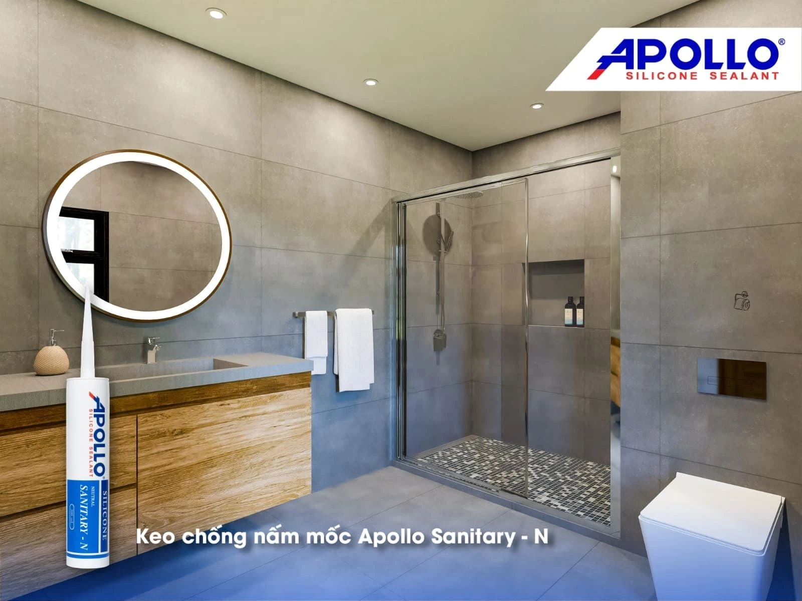 Apollo Sanitary - N mang lại hiệu quả chống thấm vượt trội cho không gian nhà vệ sinh